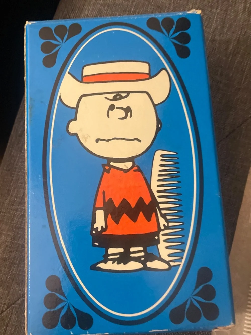 Peanuts Charlie Brown Comb & Brush Set AVON vintage 1971 Plastic New in box